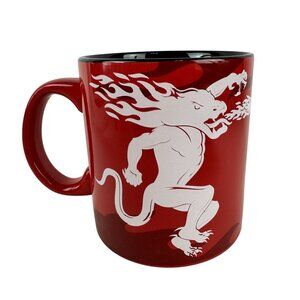 Fireball Whisky Red Ceramic Mug 20 Oz With Flame Logo & Quote Design